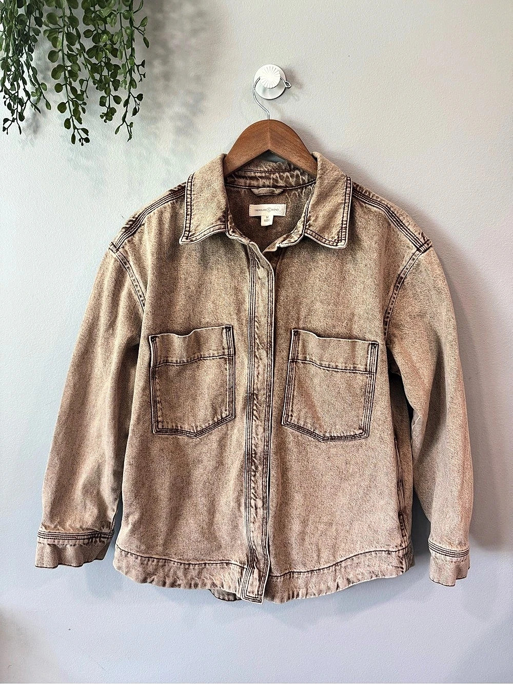 Treasure & Bond Cotton Denim Shirt Jacket